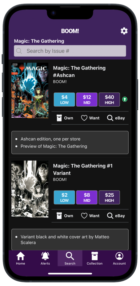 Key Collector Comics Content Category