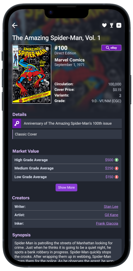 Key Collector Comic Details
