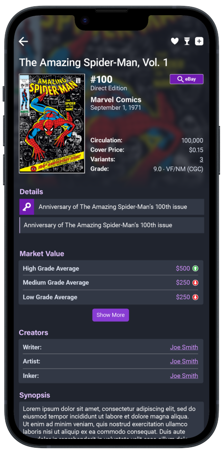 Key Collector Comics Comic Details