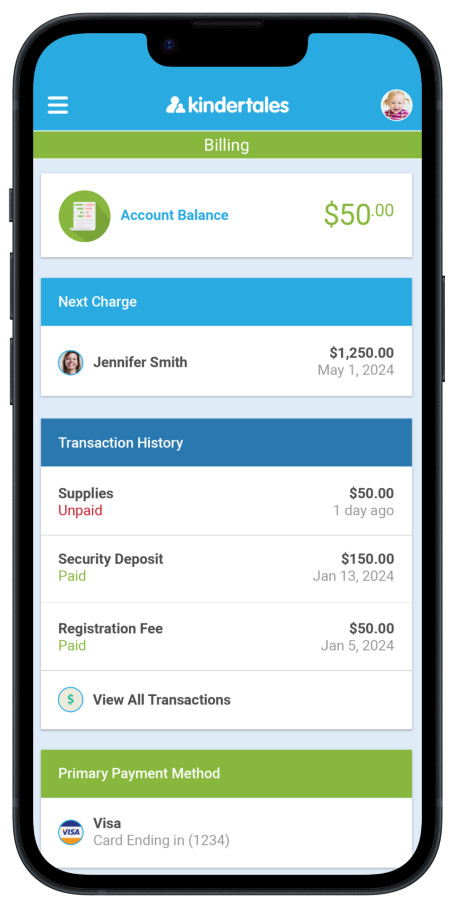 Kindertales Parent App Billing