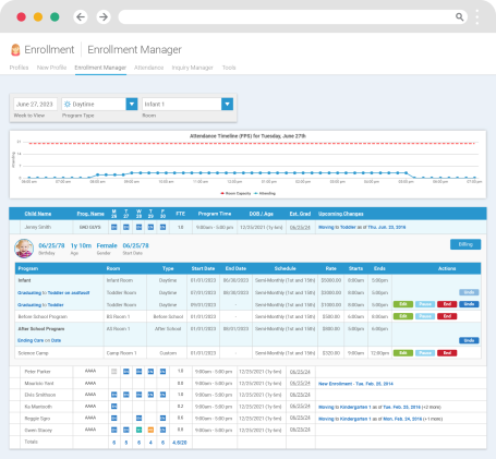 Kindertales Web Enrollment Manager