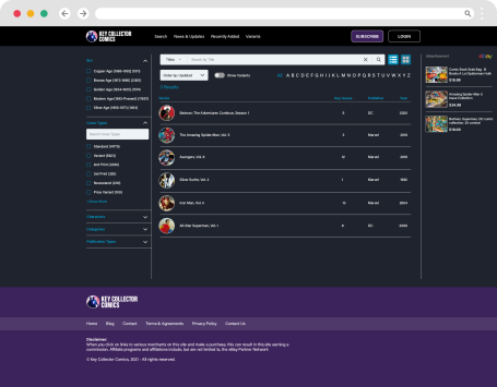 Key Collector Web Site Search